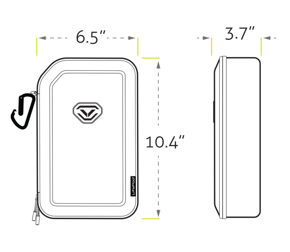 LifePod Double Capacity Zip Travel Case